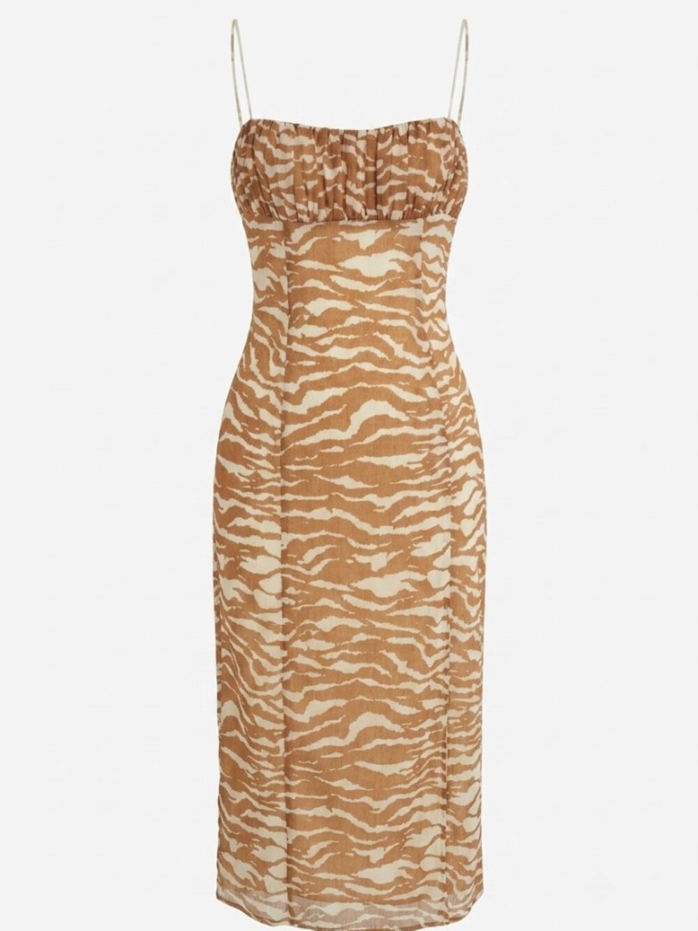 Camilla Coelho Zebra Print Midi Dress Size XXS